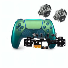 Used DualSense Chroma Teal Controller with Mouse Click Mod and Hall Effect Analog Sticks