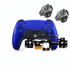 DualSense Cobalt Blue Controller with Mouse Click Mod and Hall Effect Analog Sticks