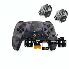 DualSense Gray Camouflage Controller with Mouse Click Mod and Hall Effect Analog Sticks