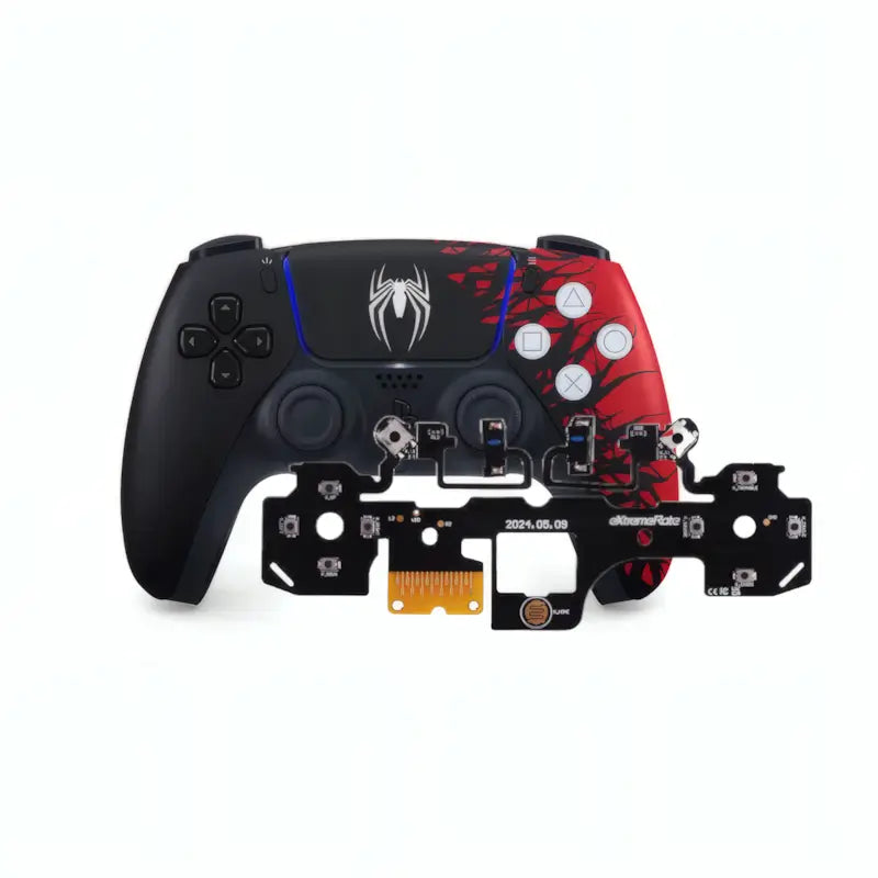 Used DualSense Spider-Man 2 Limited Edition controller modified with mouse click triggers and buttons