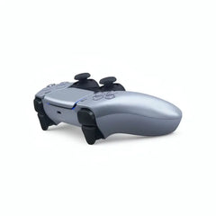 DualSense Sterling Silver controller with mouse click triggers and buttons