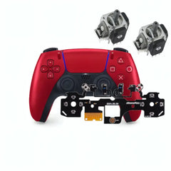 Used DualSense Volcanic Red Controller with Mouse Click Mod and Hall Effect Analog Sticks
