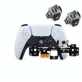 DualSense White Controller with Mouse Click Mod and Hall Effect Analog Sticks