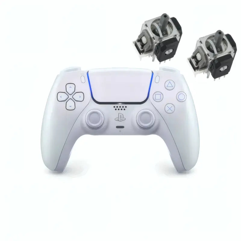 Used DualSense Chroma Pearl Controller with Hall-Effect magnetic sticks