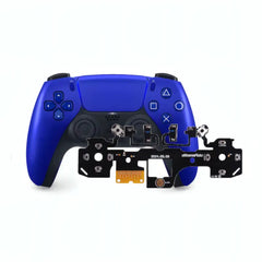Used DualSense Cobalt Blue Controller with Mouse Click Triggers & Buttons Mod