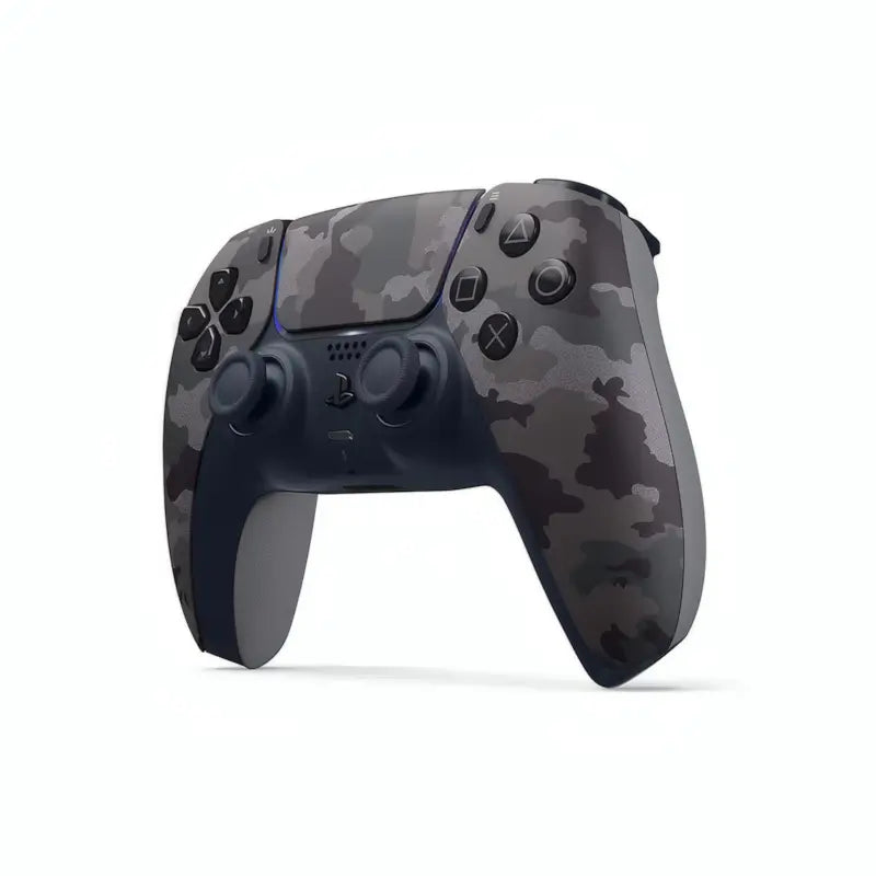 DualSense Gray Camouflage Controller with Mouse Click Mod and Hall Effect Analog Sticks