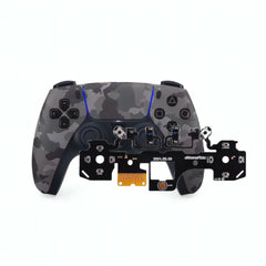 Used DualSense Gray Camouflage Controller with Mouse Click Triggers & Buttons Mod