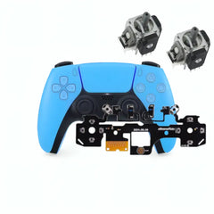 DualSense Starlight Blue Controller with Mouse Click Mod and Hall Effect Analog Sticks