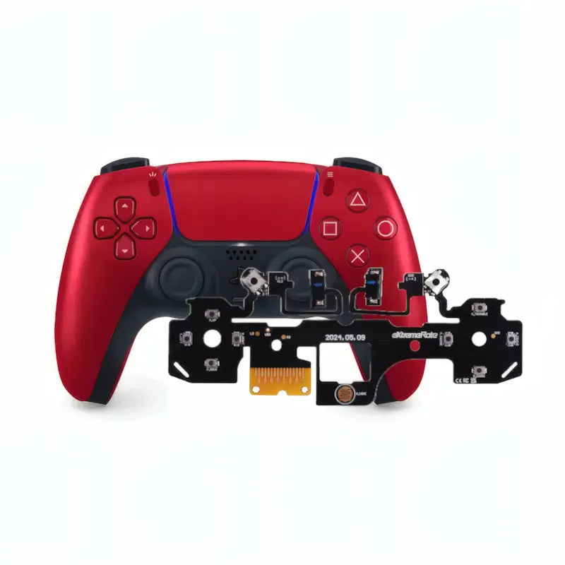 DualSense Volcanic Red controller with mouse click triggers and buttons
