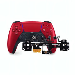 Used DualSense Volcanic Red Controller with Mouse Click Triggers & Buttons Mod