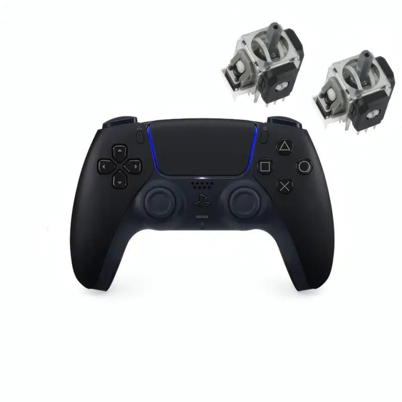 PS5 DualSense Midnight Black Controller with Hall-Effect magnetic sticks