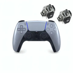 PS5 DualSense Sterling Silver Controller with Hall-Effect magnetic sticks